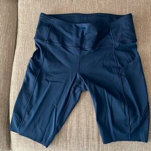 Lululemon fast and free navy blue size 10 shorts